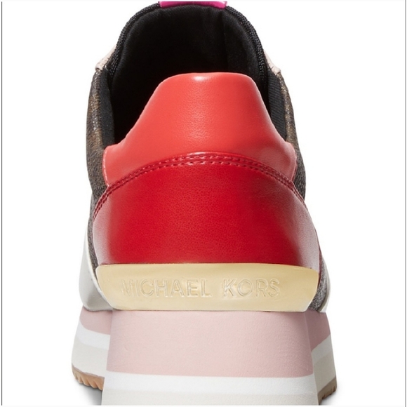 Michael Kors Monique Trainer Pink/Brown - Picture 6 of 11